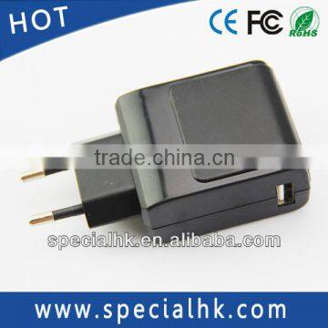 Hot Selling 5V 2A 10W dual port USB wall charger for mobile phone
