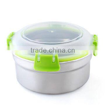 Round Shape Stainless Steel Stackable Food Container to Keep Food Fresh photo-3