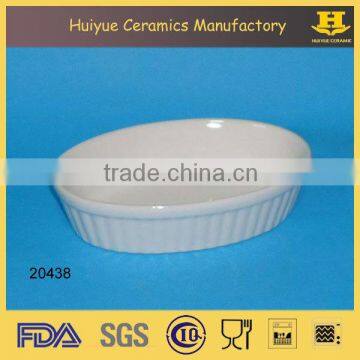 Porcelain au Gratin Microwave Oval Baking Dish photo-2