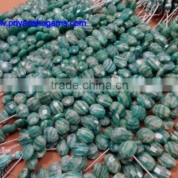Amazonite Hand Made 10*14 mm Faceted Oval Shape, 6" Strand Length 100% Natural Gemstones photo-3