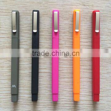 2016 promotion product square barrel pen for hotel