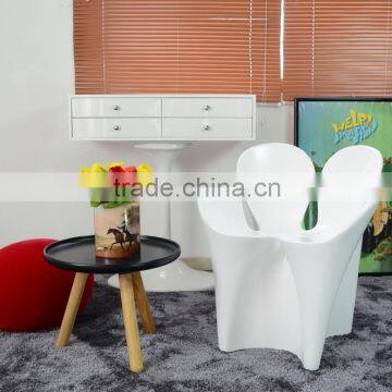 shopping mall creative fiberglass clover chair