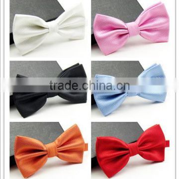 Solid Color Polyester Men Bow Tie,Casual Neck Tie Special Occassion