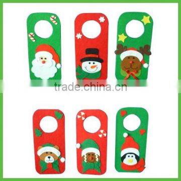 Felt Christmas Santa Claus Snowman Reindeer Door Decoration Hanger