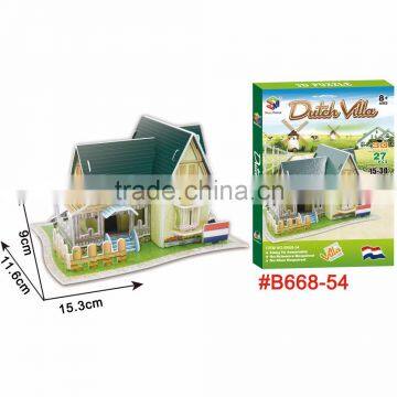 Holland Villa nice ideal gift 3d house puzzle
