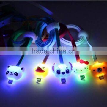 2015 Newest Product Factory Price Led Cartoon Light USB Data Charge Cable Cell Phone USB Cable for IPhone 5/5s/5c/6/plus photo-3