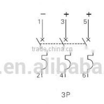 3 Poles Number and Mini Type Electrical Circuit Breakers