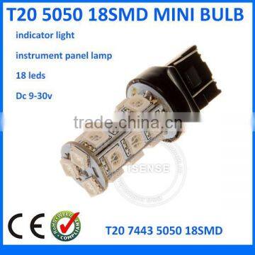 T20 18SMD 5050 /Step / Courtesy Light Mini Bulb , Dome Lamp, License plate Indicator lamp