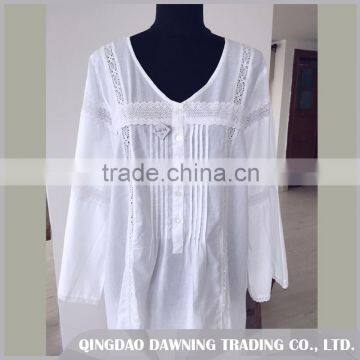 Golden Supplier White Cotton Dressing Gown Nightgown photo-3