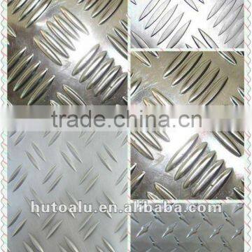 5083 chequred aluminium sheet for container (factory price and excellent quality)