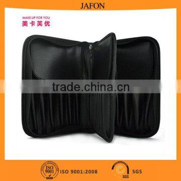 Best quality black PU 29 holes cosmetic bag with zipper                        
                                                Quality Choice