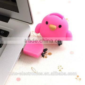 Customize shape PVC material colorful real capacity 2GB, 4GB cartoon chicken usb flash drive memory stick                        
                                                                                Supplier's Choice