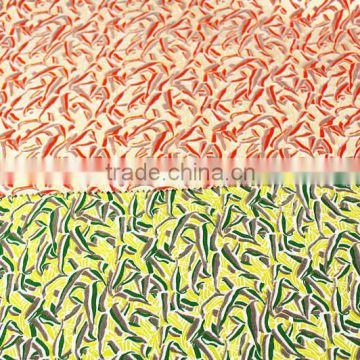 Printed Fabric Sofa Fabric Flock Suede