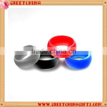 Promotional Custom Mixed Color Silicone Wedding Band Finger ring