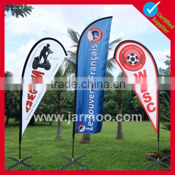 Outdoor waterproof customs feather flag