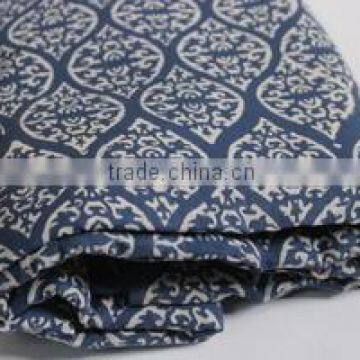 Hand Block Print Fabric indigo Print