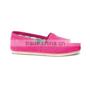 2016 Best Selling Ladies Canvas Flat Shoes Eva Outsole Light Weight Shoes