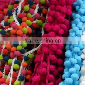 Craft colorful Pompom Fringe