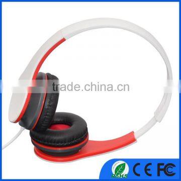 2016 cheap wired stereo helmet headphone with mic good quality