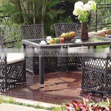 rattan dining set for five pcs set