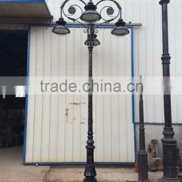 cast aluminum decorative street lamp post