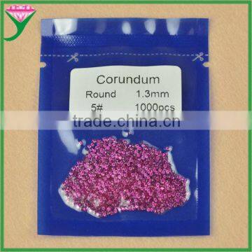 wholesale the best small round synthetic corundum ruby beads