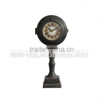 2016 Top Sale Wholesale Customized Logo Cleaning Clocks Watches Antique Porcelain With Brass Table Clock photo-2