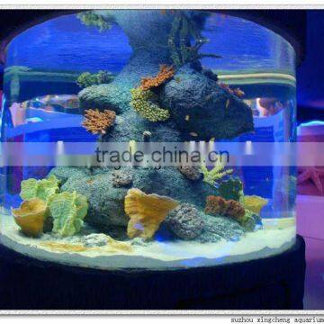 cylinderic acrylic aquarium/large acrylic aquarium