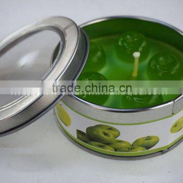 jelly tin candle with fruit perfume