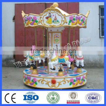 Playground outdoor ride 6 seats carousel for kiddie