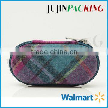 Cute And Stylish Tweeds Zippered Sunglass Case Fashion Case