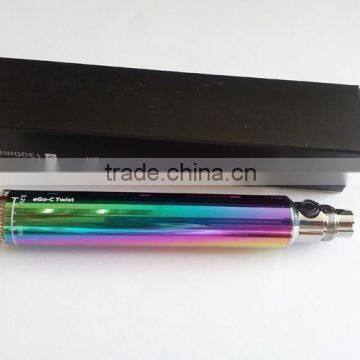 Wholesale ego c twist rainbow battery hot sale in USA