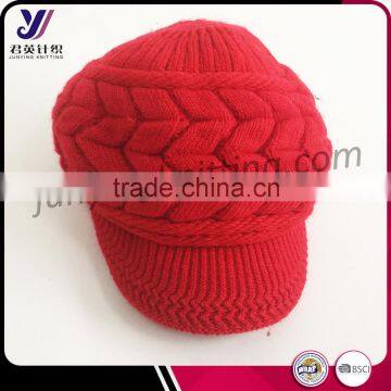 Fashionable Jacquard Wool Felt Winter Knitting Hats and Caps Visor Support Small Orders(Accept the Design Draft) photo-4