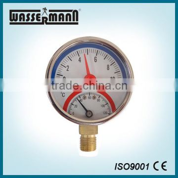 OEM stainless steel thermometer pressure gauge 40mm