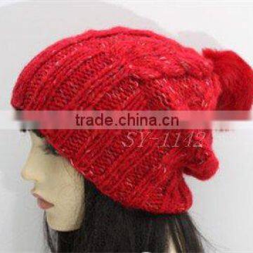 knitted fashion lady hat