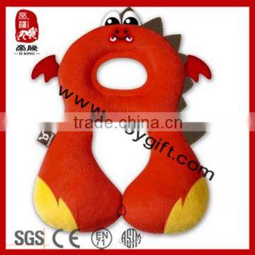 2014 new product china wholesale baby animal pillow cute red pillow baby car seat neck support pillow