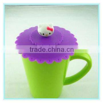 all kinds of animal shapes tea cup silicone easy open lid