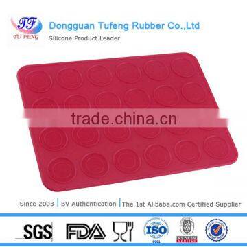 Retangle Shaped Red Wholesale Transparent Silicone Baking Mat