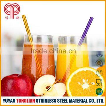 Factory price colored drinking straw aluminum