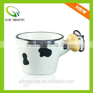 The cow Ceramic white Mug with Funny Design