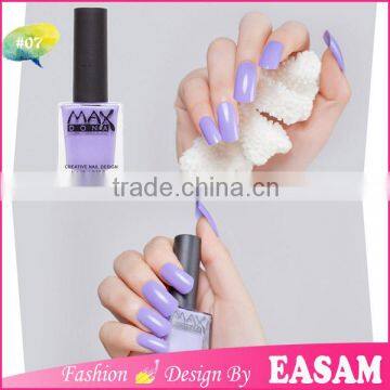 Light purple nail polish bottle design 12 ml China factory selling