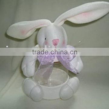 rabbit plastic jar for candy