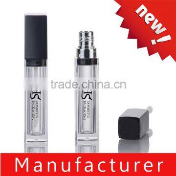Black Lid Square Plastic Lip Gloss Packaging Manufacturer with OEM Services