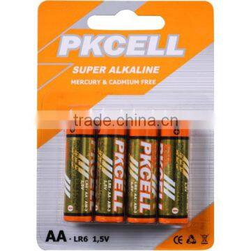 5 years shelf life Super Alkaline battery AA LR6 battery