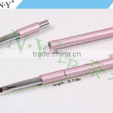 ANY Nail Art Beauty Design Pink Metal Oval UV Gel Art Brushes for Nail Art photo-2