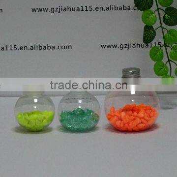 round shape plastic jar