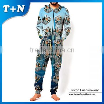 full printing sublimation long sleeves jumpsuit