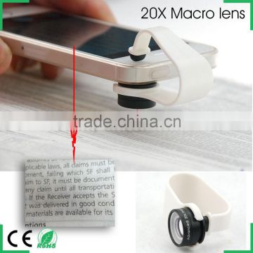 accept OEM mobile phone camera lens for iPhone 6 6 plus 5 5S 20x Macro Lens