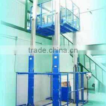 Customized hydraulic elevator rail platform for lifting cars or cargo