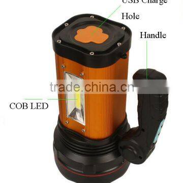 3900 Portable Lamp Searchlight USB Mobile Power Rechargeable LED Flashlight Outdoor Usb Led Light photo-3